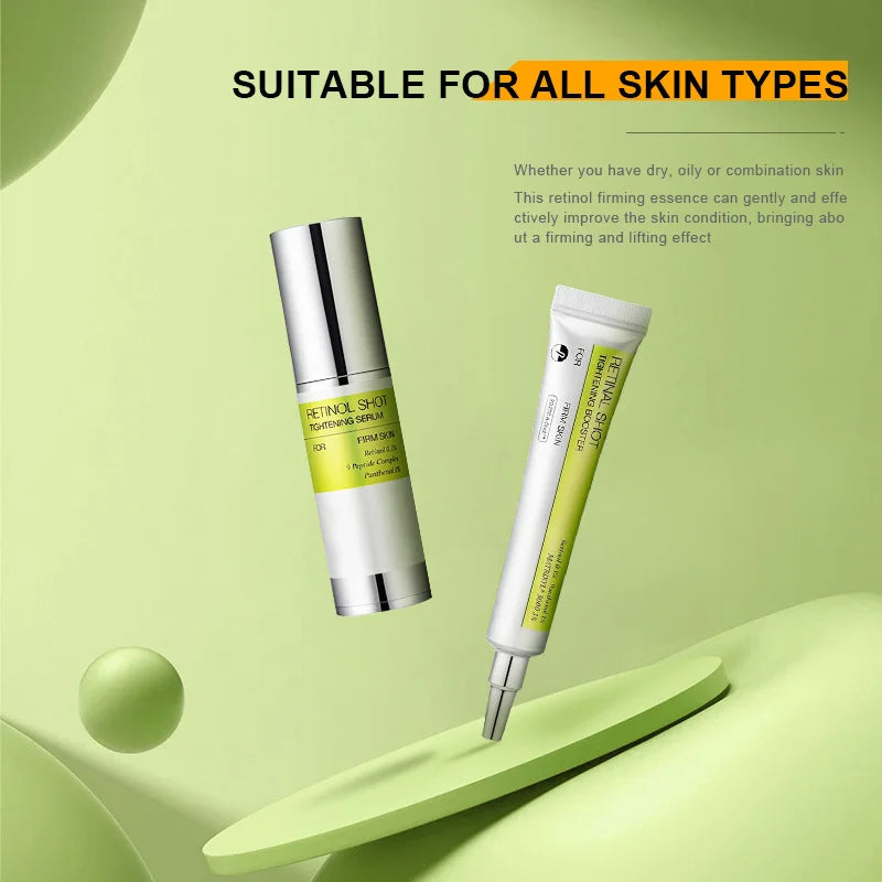 Retinol & Peptide Eye Serum Set - 0.1% Nano Retinal + Matrixyl 3000, Firming & Wrinkle Care, Korean Skincare