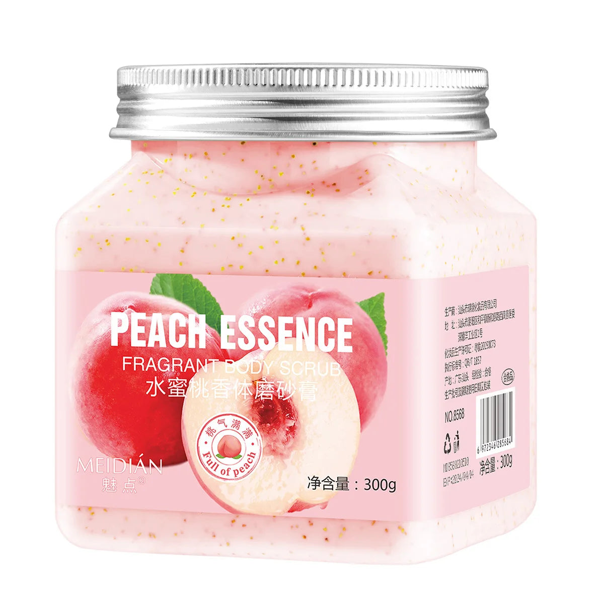 300g Big Fruit Body Scrub Suitable for Exfoliating, Bathing, Sea Salt, Tender and Smooth Skin, Mud Rubbing Treasure