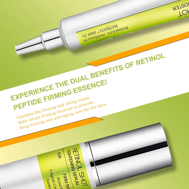 Retinol & Peptide Eye Serum Set - 0.1% Nano Retinal + Matrixyl 3000, Firming & Wrinkle Care, Korean Skincare
