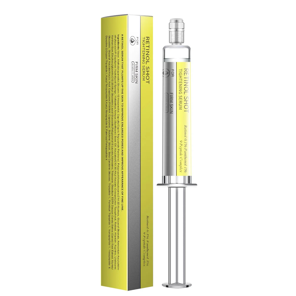 Retinol & Peptide Eye Serum Set - 0.1% Nano Retinal + Matrixyl 3000, Firming & Wrinkle Care, Korean Skincare