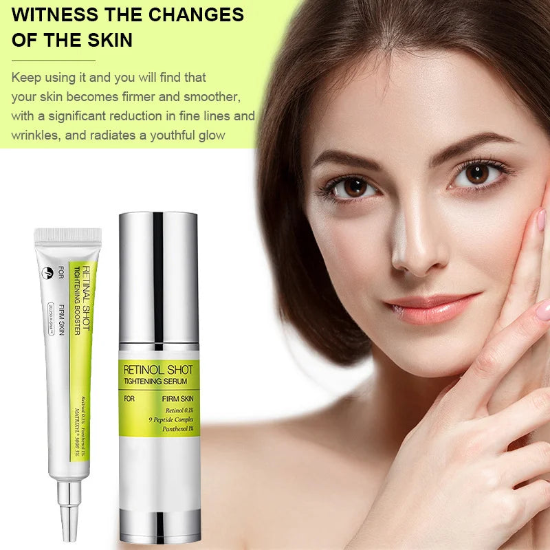 Retinol & Peptide Eye Serum Set - 0.1% Nano Retinal + Matrixyl 3000, Firming & Wrinkle Care, Korean Skincare