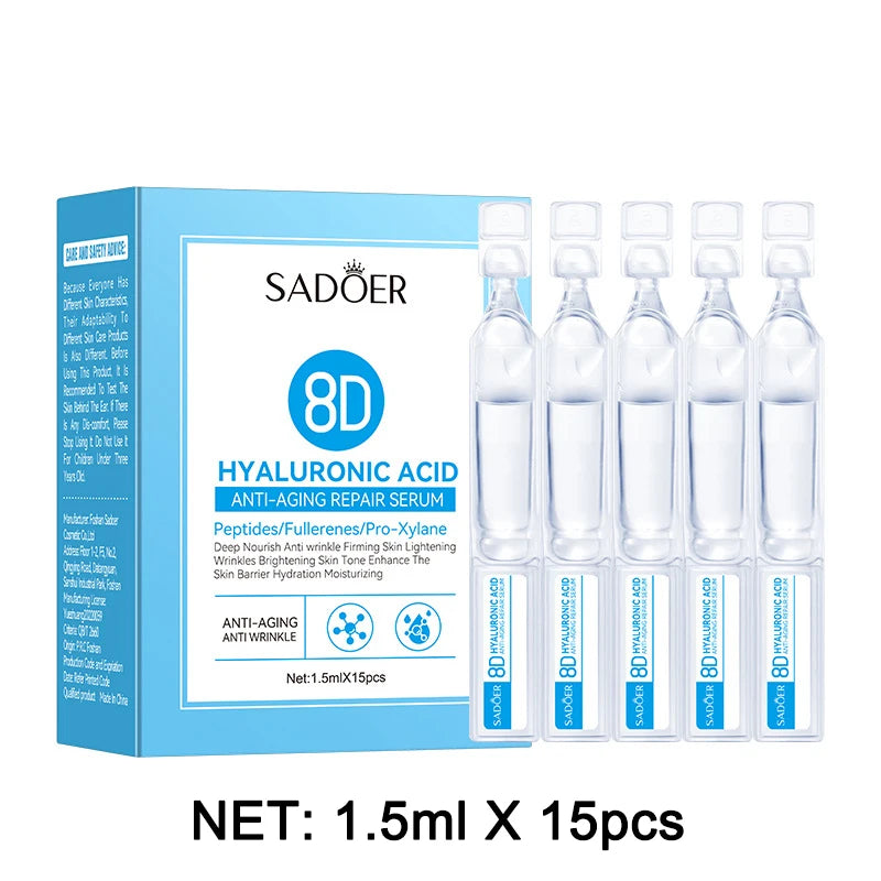 Hyaluronic Acid Face Serum Anti aging Deep Nourish Fullerenes Collagen Wrinkle Serum Whitening Lifting Skin Care Korean