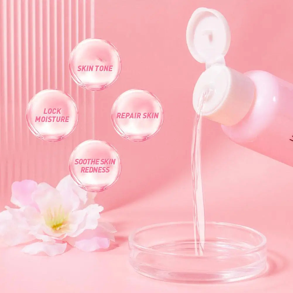100ML Sakura Face Toner Brightening Hydrating Moisturizing Oil Control Deep Hydration Moisturizer Feels Light Serum Skin Care
