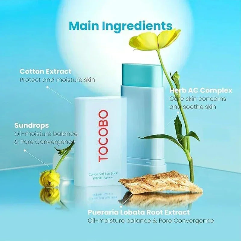 New Natural Concealer Sun Stick SPF 50+ 20g Sunscreen Sunblock Skin Protective Cream Oil-Control Refreshing Skin Care Makeup