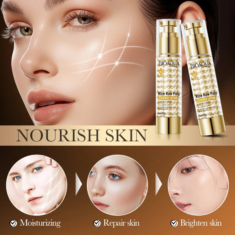 Rice Puree Essence Emulsion Deep Hydrating Nourishing Essence Lifting Firming Strengthen Skin Barrier Daily Skin Care