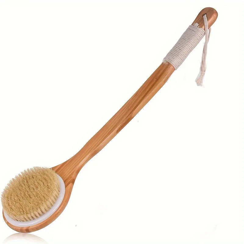 1/3Pcs Body Dry Brush Shower Brush, Long Handled Back Scrub Body Exfoliator, Used for Wet or Dry Brushing