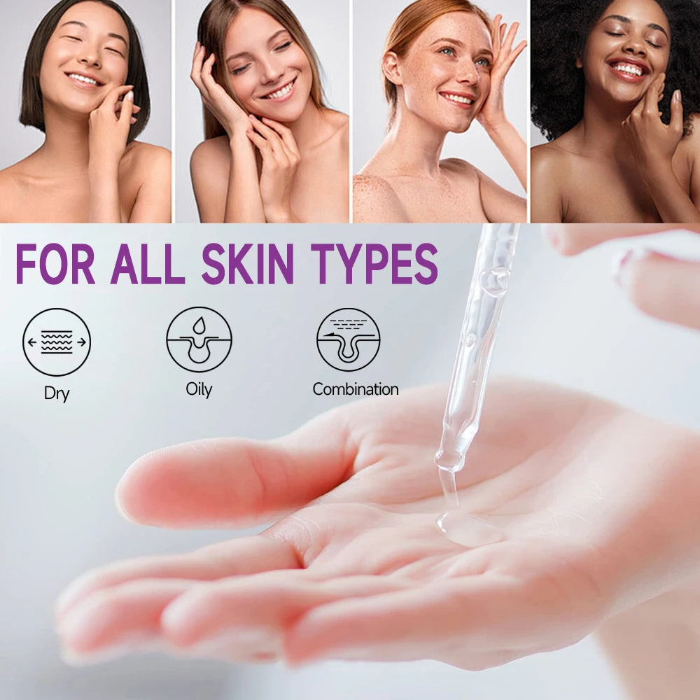 Niacinamide Face Serum 24K Gold Hyaluronic Acid Essence Whitening Dark Spot Corrector Facial Serum Skin Care Products
