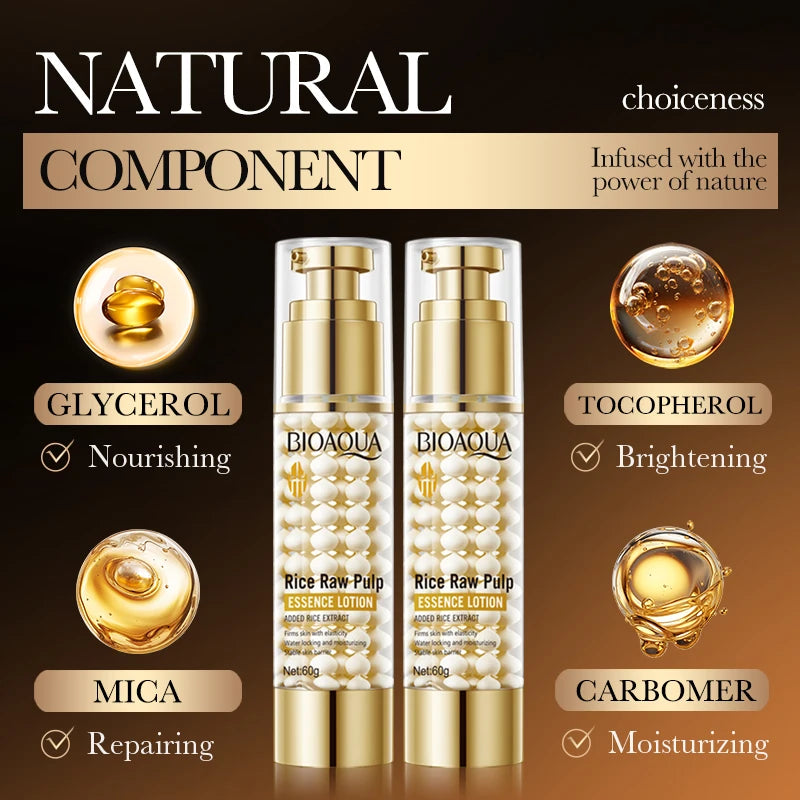Rice Puree Essence Emulsion Deep Hydrating Nourishing Essence Lifting Firming Strengthen Skin Barrier Daily Skin Care