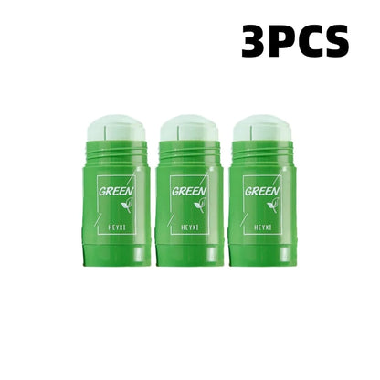 Green Tea Eggplant Solid Mask Deep Cleansing Oil Control Balance Antioxidan Shrink Pores Remove Blackheads Refreshing  Mud Mask