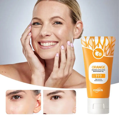 50g Orange Exfoliating gel for facial body scrub skin cleaning Gentle Orange Facial Scrub Body Cleansing Gel Dead Skin Remover