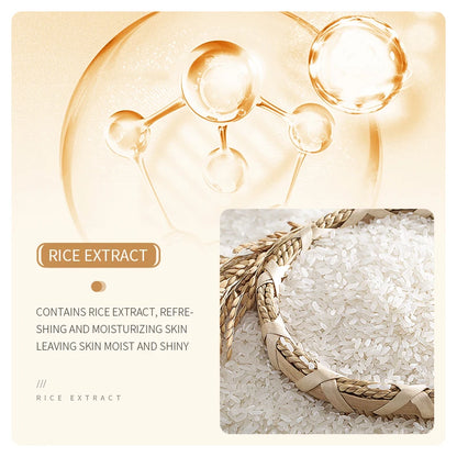 BIOAOUA Rice Raw Pulp Face Toner Moisturizing Water Brightening Lifting Deep Facial Cleanser For Young Glowy Korean Skin Care