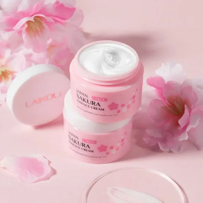 LAIKOU Japan Sakura Face Cream Smoothing Moisturizer Whitening Nourishing Oil Control Moisturizing Skin Care Repair Skin 25g
